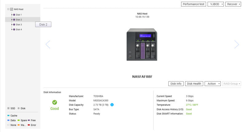 QNAP TVS-471 4-Bay NAS w/ 4x 3TB 3.5" HDDs