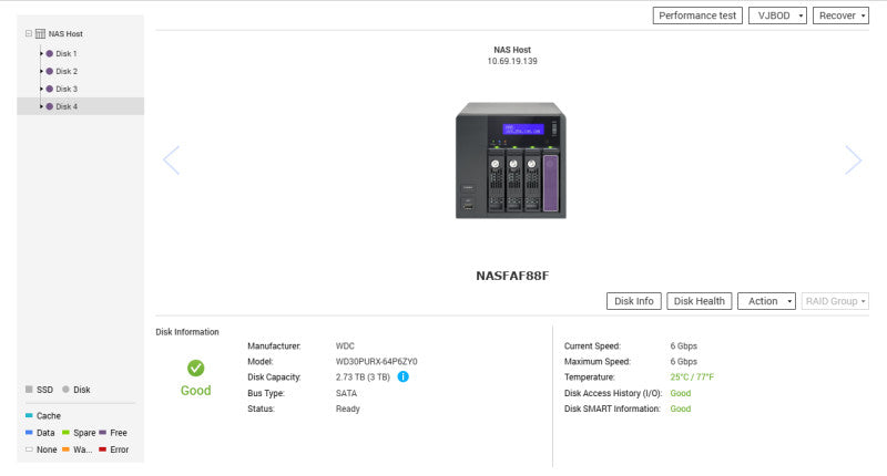 QNAP TVS-471 4-Bay NAS w/ 4x 3TB 3.5" HDDs