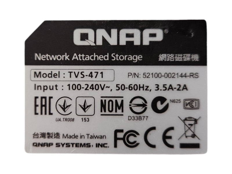 QNAP TVS-471 4-Bay NAS w/ 4x 3TB 3.5" HDDs