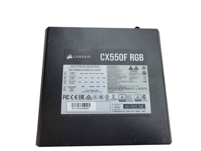 CORSAIR 550W Modulaar ATX PSU (CX550F RBG / RPS0133) (READ) %