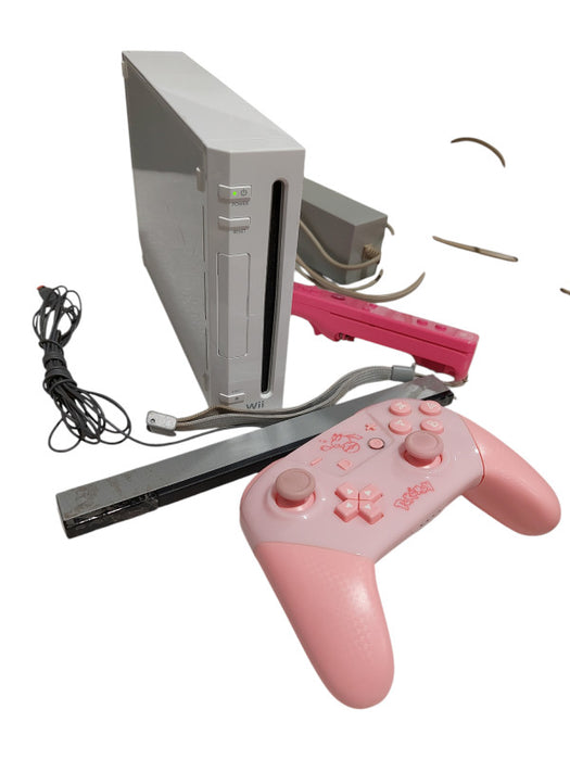 Nintendo Wii Bundle Model: RVL-001(USA) 2 Controllers  Power Adaptor NO AV  =