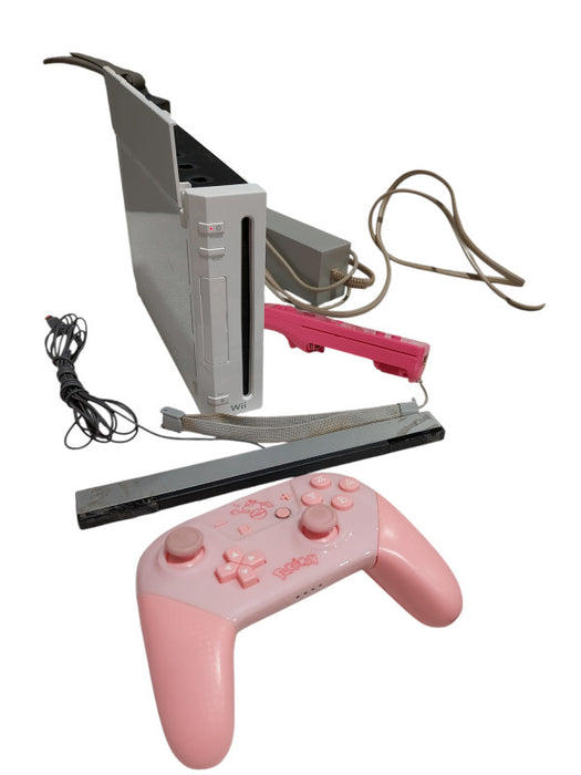 Nintendo Wii Bundle Model: RVL-001(USA) 2 Controllers  Power Adaptor NO AV  =