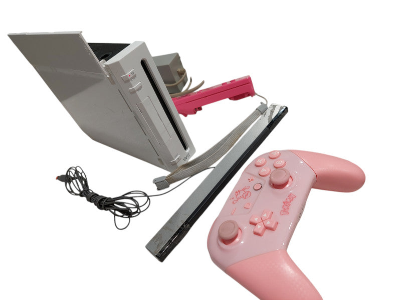 Nintendo Wii Bundle Model: RVL-001(USA) 2 Controllers  Power Adaptor NO AV  =