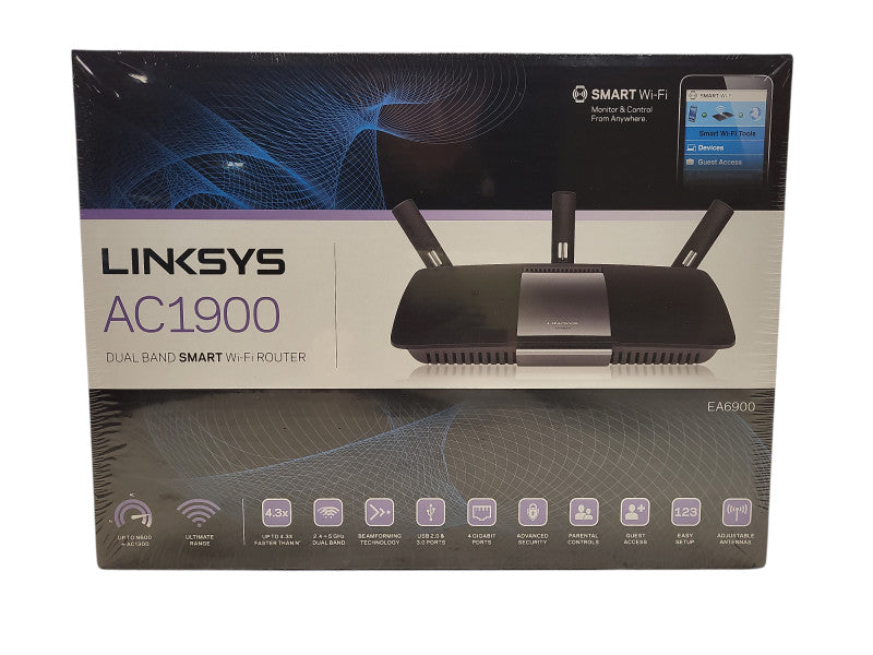Linksys EA6900 AC1900 Dual Band Wireless Smart Wi-Fi Router 1900 Mbps New Q$