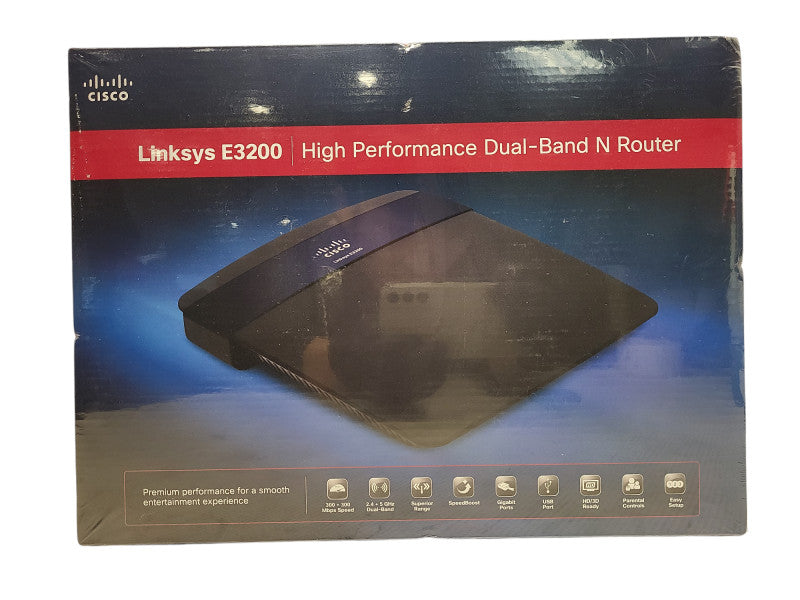 Cisco Linksys E3200 - High Performance Dual-Band N Router New Q$