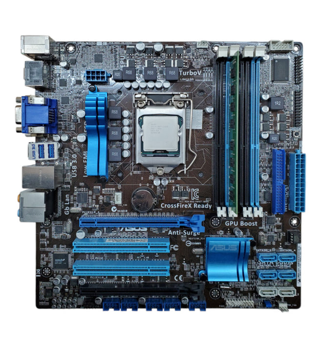 ASUS P8H67-M PRO Motherboard Core i3-2100 8GB RAM, I/O Shield