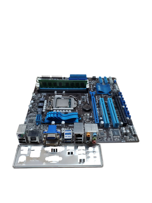ASUS P8H67-M PRO Motherboard Core i3-2100 8GB RAM, I/O Shield