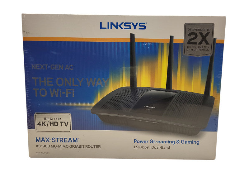 Linksys EA7500 Max-Stream AC1900 MU-MIMO Gigabit 1300 Mbps 4 Ports 1000 Mbp Q$