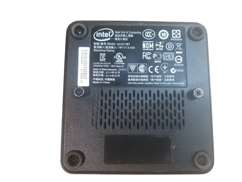 Intel NUC Mini PC DC3217IYE i3-3217U 1.80 GHz 8GB RAM - No HDD