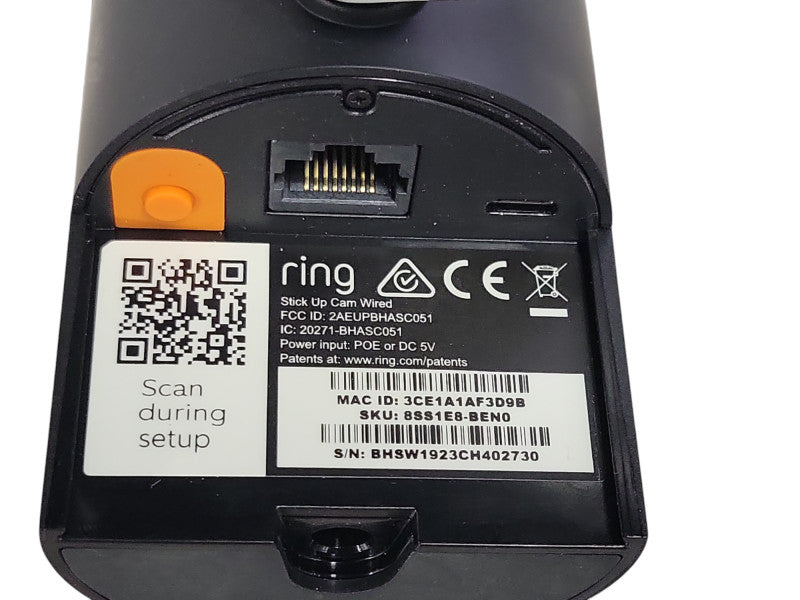 Ring Stick up Cam Wired camera, READ _