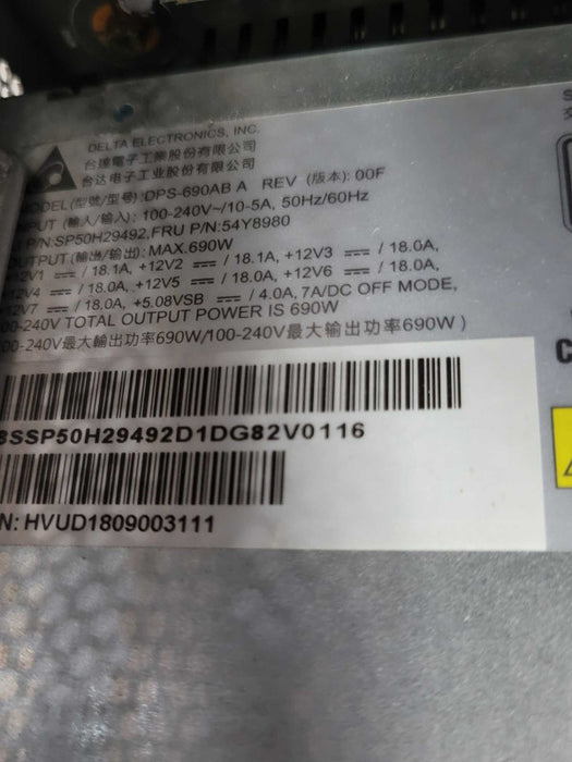 Lenovo P520 Xeon W-2133 3.60GHz 32GB RAM 2TB HDD Quadro K2000 GPU, READ _
