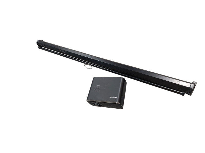 Wimius Projector Model: P62 with 5Ft by 5Ft Projection Screen  =