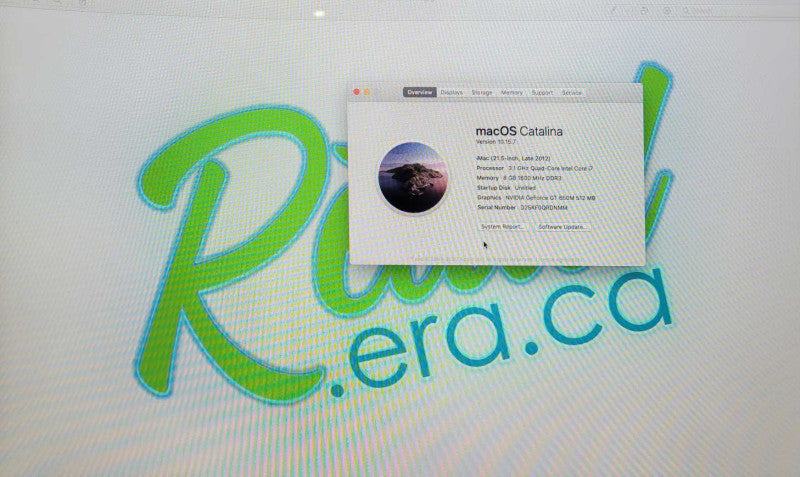 Apple iMac A1418 21.5" Late 2012 Core i7@3.1GHz 8GB RAM 1TB HDD