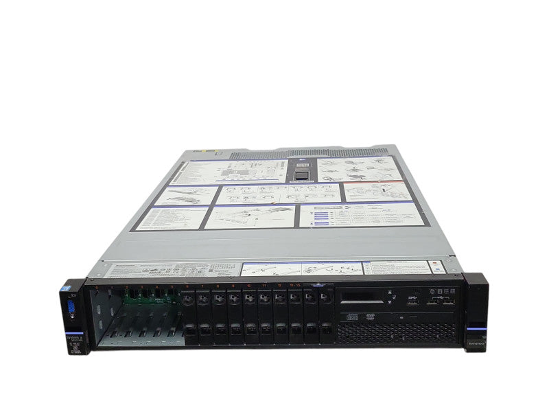 Lenovo X3650 M5 2U 16x2.5" 2x Xeon E5-2640v3 2.60GHz 64GB RAM, 2x PSU, M5210 _