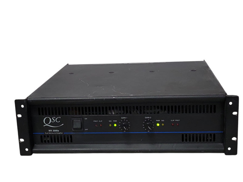 QSC MX 2000a Two-Channel Dual Monaural Amplifier, READ _