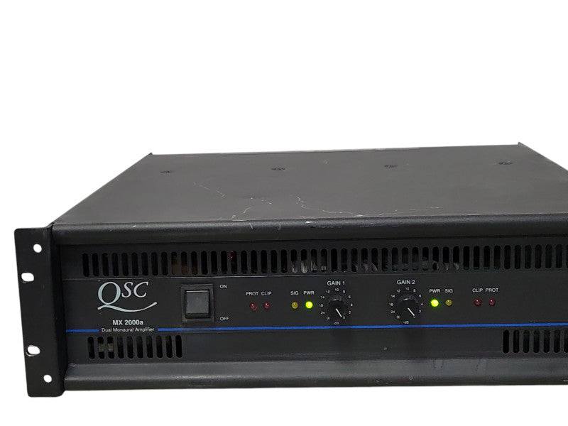 QSC MX 2000a Two-Channel Dual Monaural Amplifier, READ _