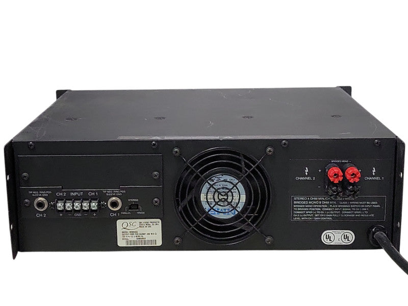 QSC MX 2000a Two-Channel Dual Monaural Amplifier, READ _