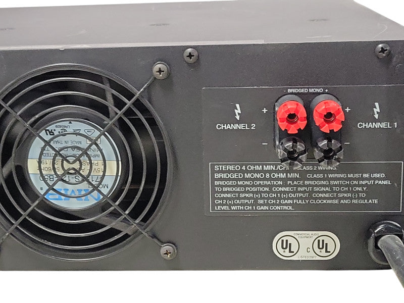 QSC MX 2000a Two-Channel Dual Monaural Amplifier, READ _