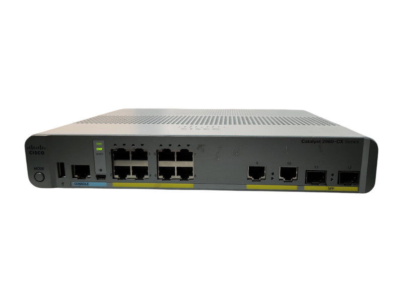 Cisco WS-C2960CX-8TC-L V04, 8-Port Gigabit Managed Silent Switch w/ 2x SFP