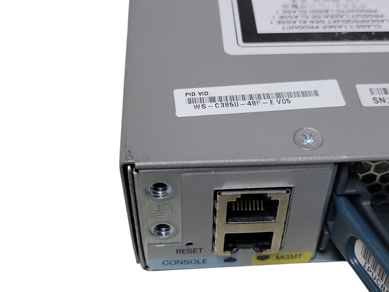 Cisco WS-C3850-48F-E Gigabit PoE Switch C3850-NM-4-1G  1x PSU, READ _