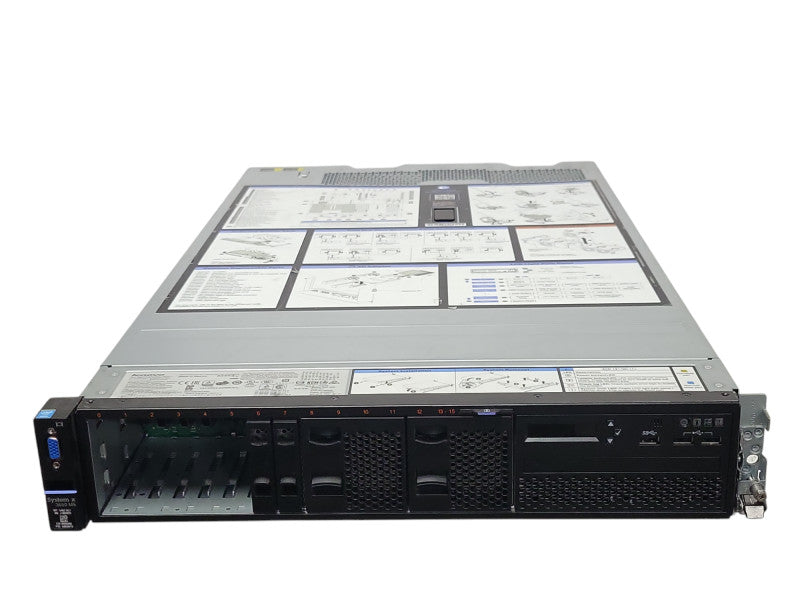 Lenovo X3650 M5 2U 8x2.5" 2x Xeon E5-2640v3 2.60GHz 64GB, 2x PSU, M5210 SEE _