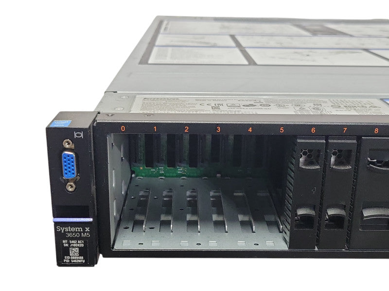 Lenovo X3650 M5 2U 8x2.5" 2x Xeon E5-2640v3 2.60GHz 64GB, 2x PSU, M5210 SEE _