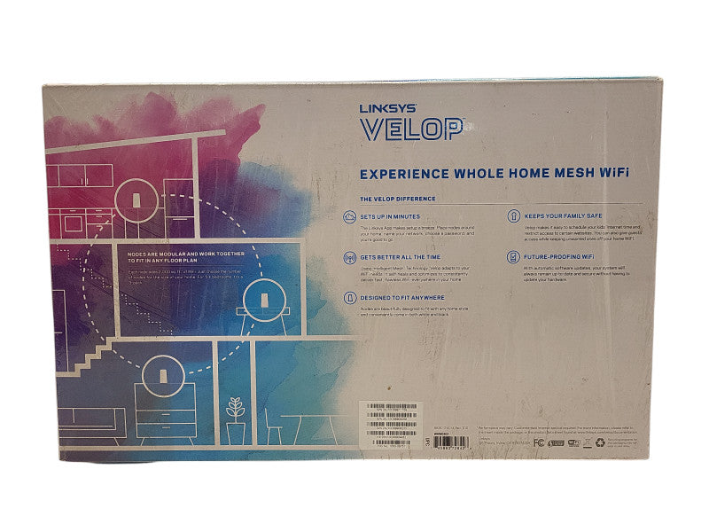 Linksys Velop AC6600 Tri-Band Whole Home Wi-Fi System 3-Pack WHW0303 $
