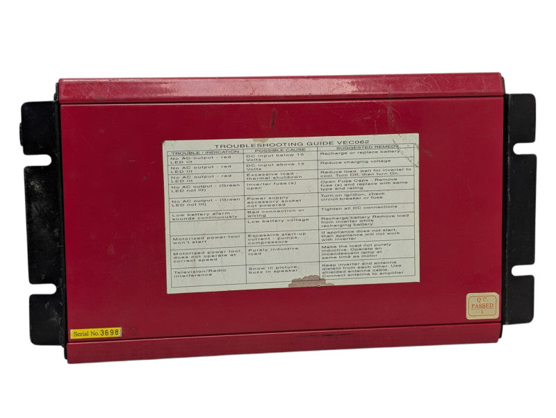 VEctro VEC062 700W 1400W Peak DC AC Power Inverter 12VDC to 110VAC -