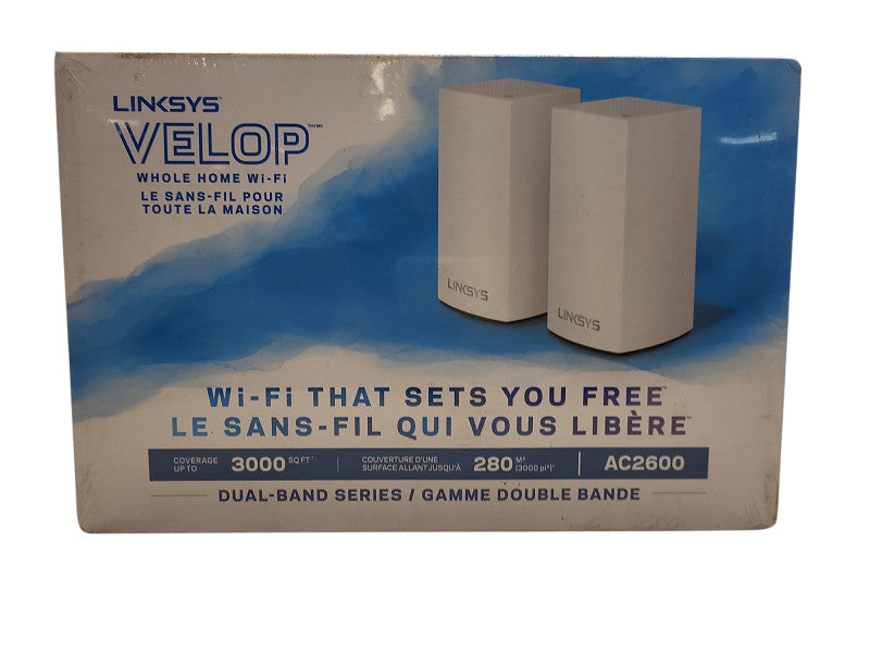 Linksys Velop Whole Home WiFi Dual Band Mesh Ac2600 WHW0102 New $
