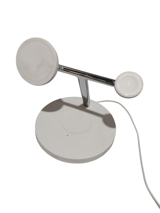 Belkin Dual Wireless Charger Stand White 3 in 1 MagSafe Model: WIZ017 =