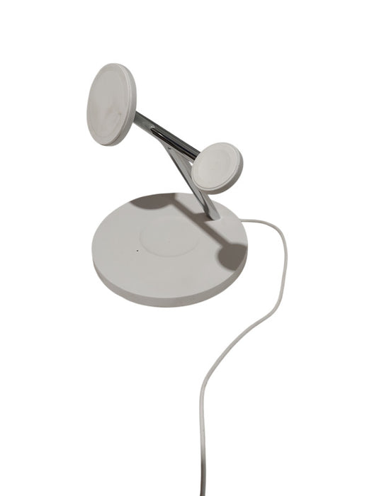 Belkin Dual Wireless Charger Stand White 3 in 1 MagSafe Model: WIZ017 =