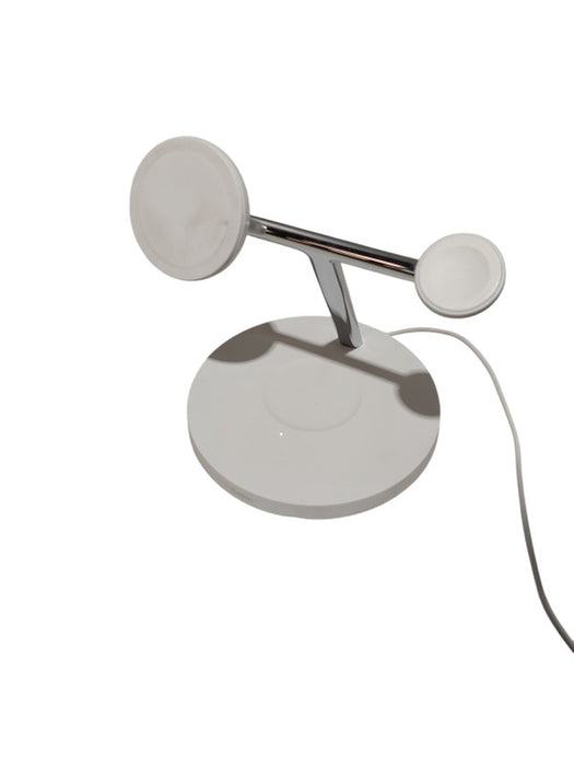 Belkin Dual Wireless Charger Stand White 3 in 1 MagSafe Model: WIZ017 =