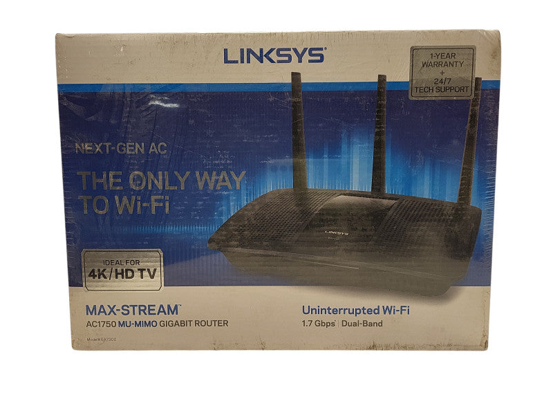NIB Linksys AC1750 Max-stream Mu-mimo WiFi Router - Black NEXT-GEN AC $