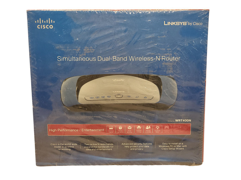 Linksys WRT400N 300 Mbps 4-Port 10/100 Wireless N Router New Q$