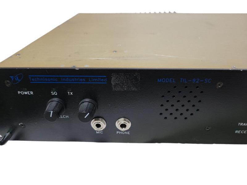 TECHNISONIC TIL-92-SC Single Channel VHF-AM Transceiver, READ _