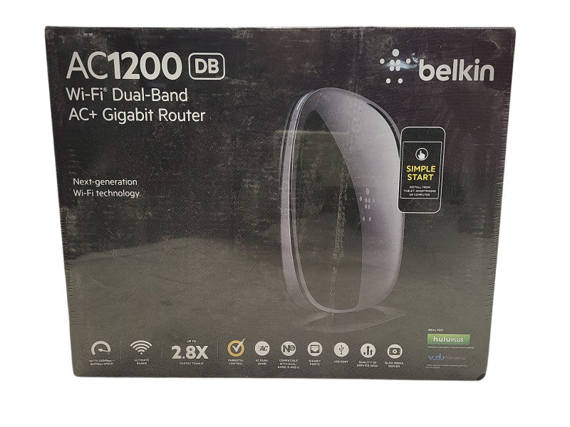 New Belkin AC 1200 DB Wi-Fi Dual-Band AC+ Gigabit Router $