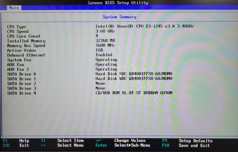 Lenovo ThinkServer RS140 1U, Xeon E3-1245v3 3.40GHz, 32GB RAM, 2x 4TB HDDs _