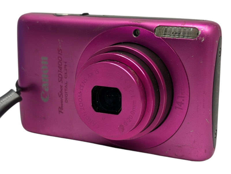 Canon PowerShot SD1400 IS Digital ELPH 14.1 Mega Pixels Digital Camera READ -