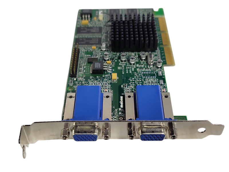 Dell Matrox 0608UX 608UX G45+MDHA32D/DEL AGP Dual VGA Video Card, READ _