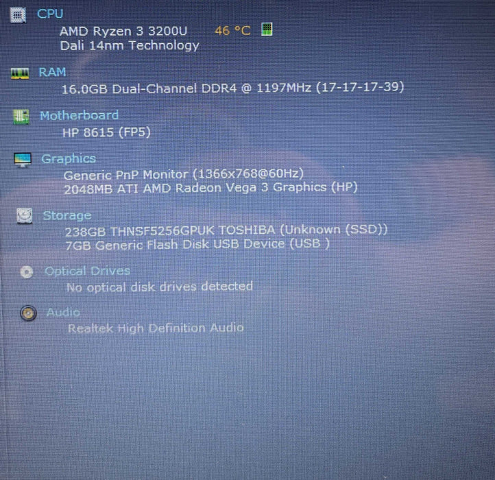 HP Pavilion 15 Blue Ryzen 3 3200U Radeon Vega GPU 16GB RAM 256GB SSD READ  BudLap