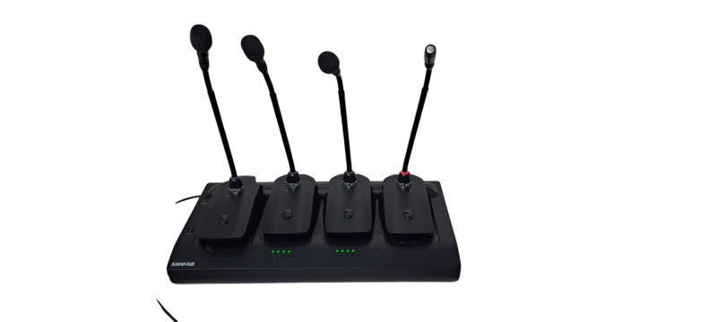 Shure MXWNCS8 Wireless Microphone Charging Station w/4x Shure MXW8 Z10