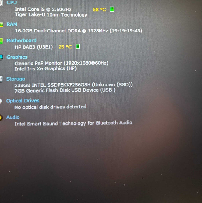 HP EliteBook 840 G8 i5-1145G7@2.6GHz 16GB RAM 256GB SSD Q Lap200