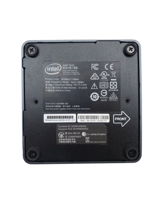 Intel NUC7i3BNB Mini PC i3-7100 @ 2.4Ghz 8GB RAM No HDD