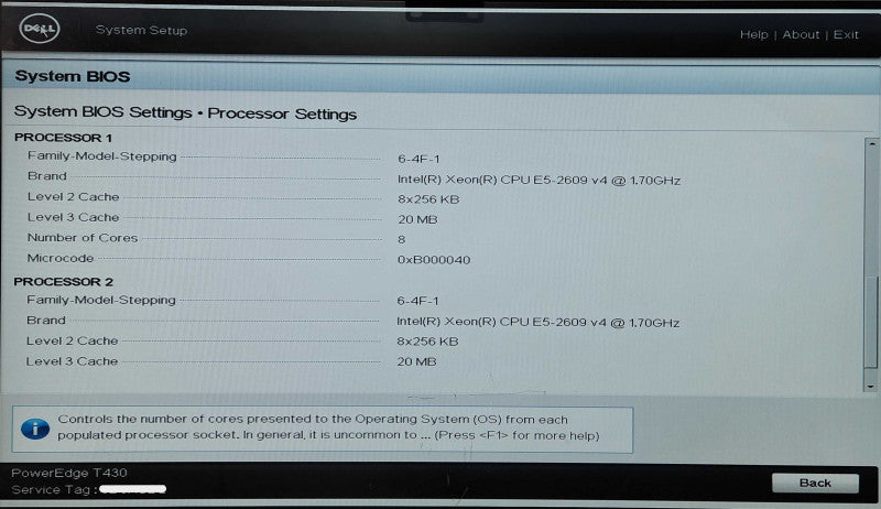 Dell PE T430 8x3.5", 2x Xeon E5-2609 v4 1.70GHz, 64GB RAM, 4x2TB SAS, H330