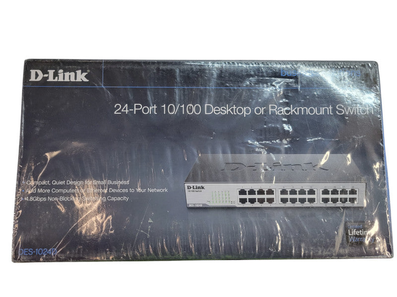D-LINK DES-1024D 24-Port 10/100 Desktop or Rackmount Switch Q%