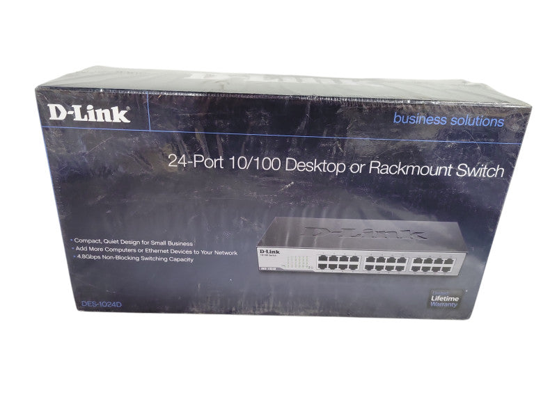 D-LINK DES-1024D 24-Port 10/100 Desktop or Rackmount Switch !