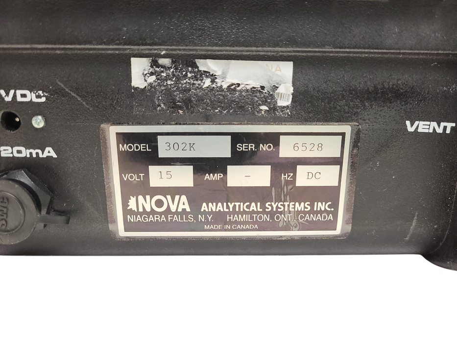 Nova Analytical System 302K Portable Flue Gas Analyzer for Carbon Dioxide  $