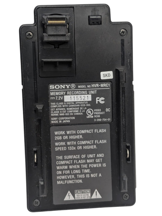 SONY Digital Memory Recording Unit HVR-MRC1  -