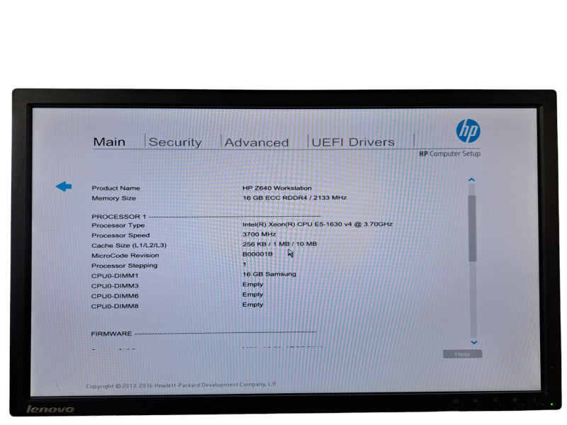 HP Z640 Workstation | Xeon E5-1630 v4 @3.70GHz, 16GB DDR4, M2000, No HDD Q