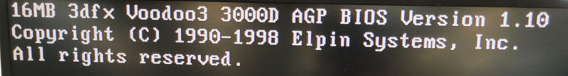 3dfx Voodoo 3 3000 16MB AGP %